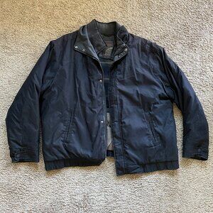 Weathercast Mens Size XL Extra Large Black Full Zip Jacket Coat